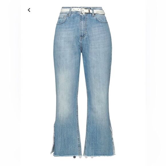 Motel. Denim Jeans with white belt - Picture 3 of 7